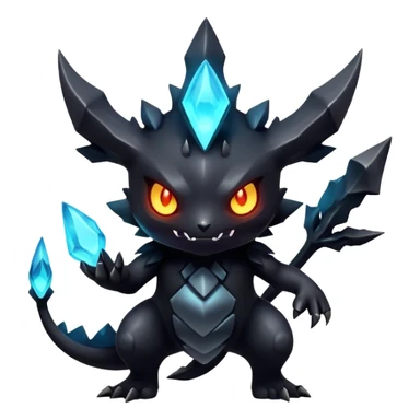 Elemental Dark type natural Pokémon-Fakémon-creature sticker