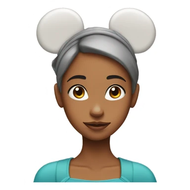Girl with Mickey ears headband sticker