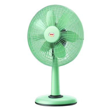 Cute pastel green Stand fan sticker
