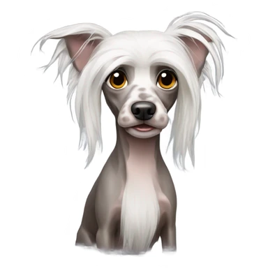 Chinese crested dog  sticker