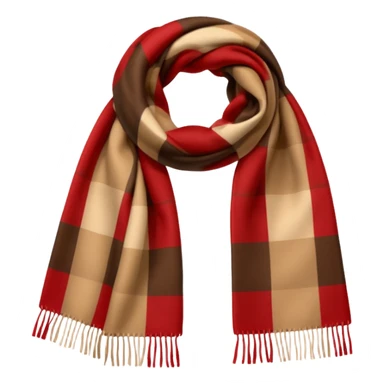 burberry type scarf sticker