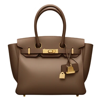 Birkin Bag in Mocha Color sticker