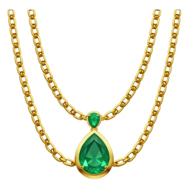emerald necklace sticker