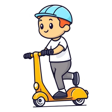 Umpa lumpa on scooter sticker