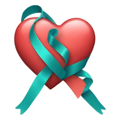 heart with a ribbon sticker