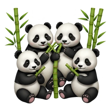 famille d'animaux chinois sticker