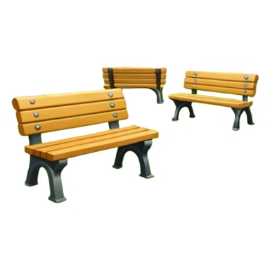park with benches sticker