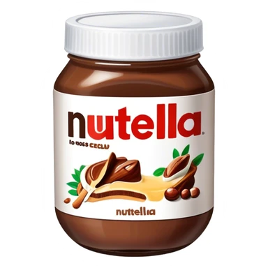 a jar of Nutella sticker