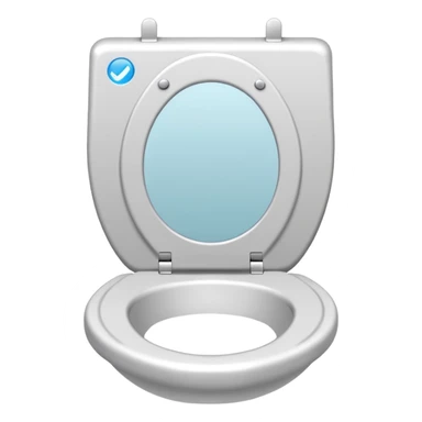 Toilet seat made of paper sticker