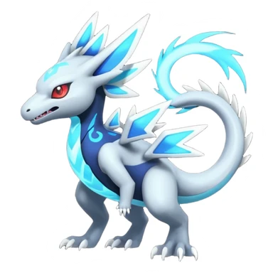 Neon Vibrant Pulsating Trail-glowing Chromatic Trico-Kyurem-Absol-Salamence-Salandit-Silvally-fusion-hybrid sticker