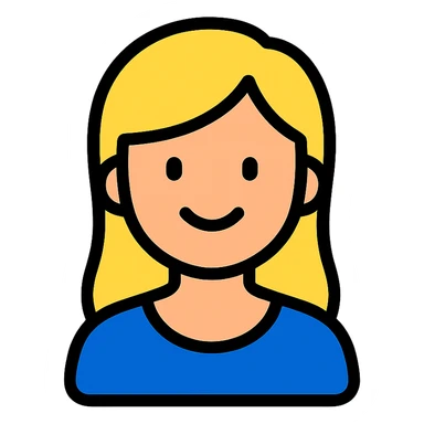 a woman, lineal color icon with black outlines, different expression sticker