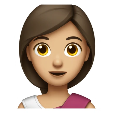 brunette Girl with broken arm in a sling sticker