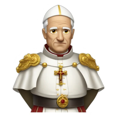 armed pope sticker