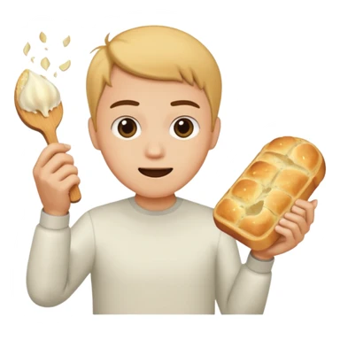 Beating someone with garlic bread sticker