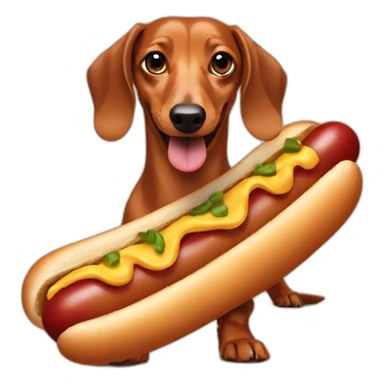 Hotdog dachshund sticker