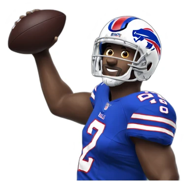 NFL bills player sticker