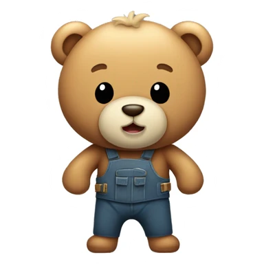 Cute teddybear with his armes out for a hug sticker