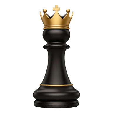black chess piece, bishop piece sticker