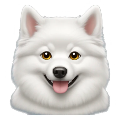 White pomsky sticker
