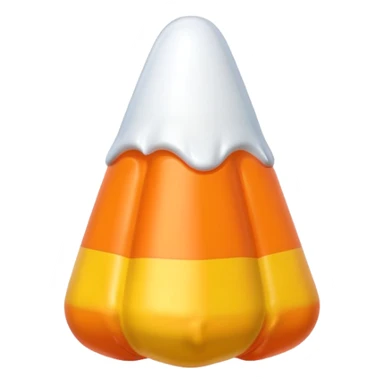   jeff koons style inflatable orange candy corn  sticker