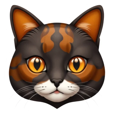 dark tortoiseshell cat sticker