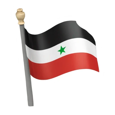 The syrian revolution flag sticker