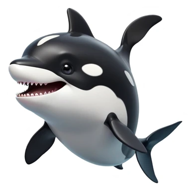 cinematic-comical-orca-portrait-emoji,-head-tilted-dramatically-with-an-exaggeratedly-shocked-expression,-featuring-a-sleek-black-and-white-body-with-wide,-comically-expressive-eyes-full-of-playful-disbelief-and-animated-flippers,-simple sticker