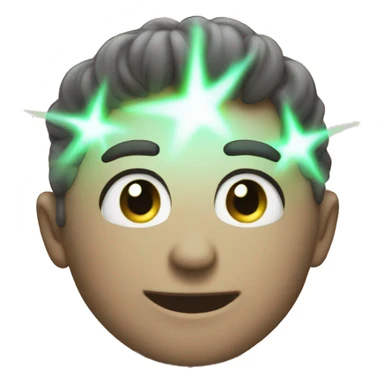 a glowing effect emoji for the discord owner role sticker