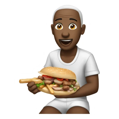 skibdi toliet eating a kebab ￼ sticker