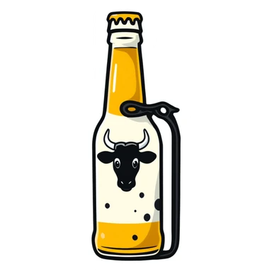 Spotted Cow beer bottle sticker