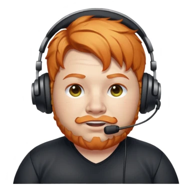 CaseOh, the fat ginger streamer sticker