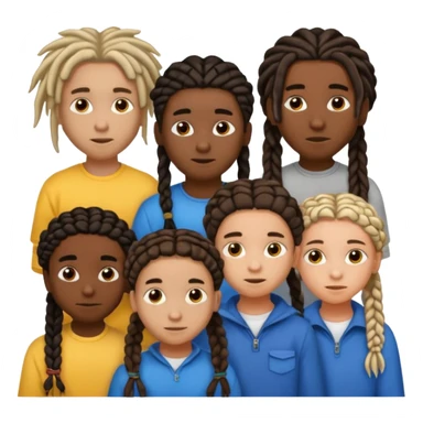 5 black siblings 2 that’s a boy and 3 that’s a girl. Both of the boys has dreads one of the boys is 6. One girl is 6 the other girls has braids and one is 18 and the other one is 23. The other boy is 22 But they all are dark skinned sticker