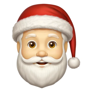create a yellow santa image with santa hat sticker