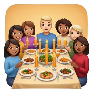 dia de jantar com amigos de infancia sticker