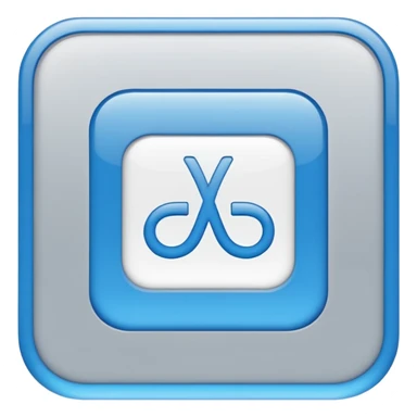 A flat vector emoji icon representing translation between Arabic and Spanish. Two overlapping squares: the front square is blue with a white letter 'A', the back square is light gray with the white Arabic letter 'ع' (Ain). Minimalist design, rounded corners, high quality, white background. sticker