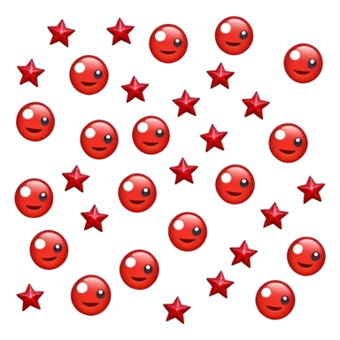 red glitter dislike sticker
