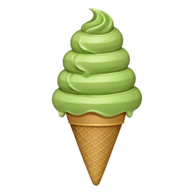 heart ice cream matcha sticker