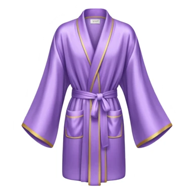 Light purple silk robe sticker