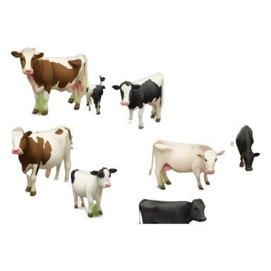 farm with cows sticker