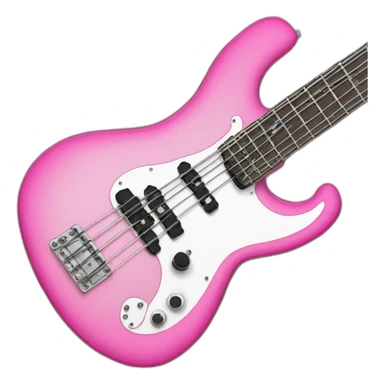 Bassguitar-pink sticker