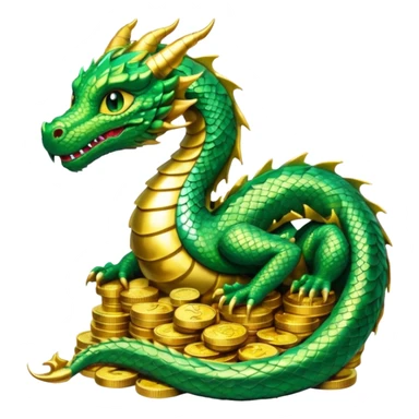 strack coins dragon sticker