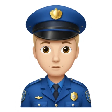 give the policeman british police uniform sticker