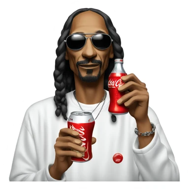 Snoop dogg drinking Coca Cola  sticker