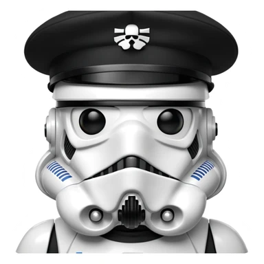Stormtrooper wearing black beret sticker