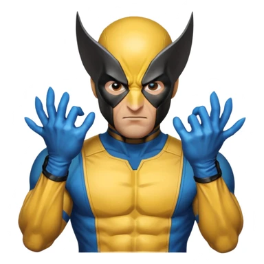 Wolverine from Deadpool & Wolverine movie sticker