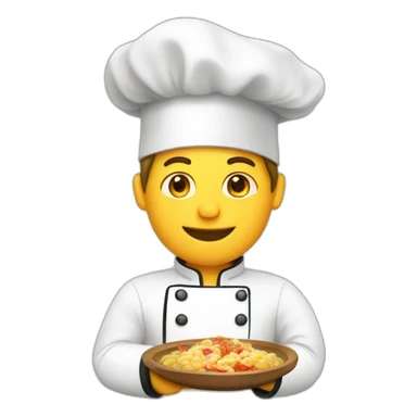 german chef cooking sticker