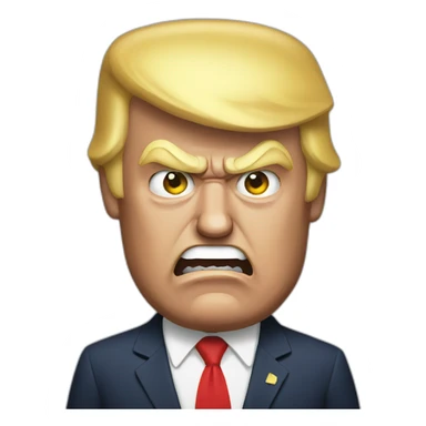 Trump angry sticker