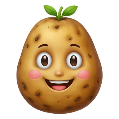 Happy potato sticker