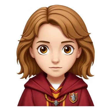 Гермиона грейнджер в наряде Гриффиндор  sticker