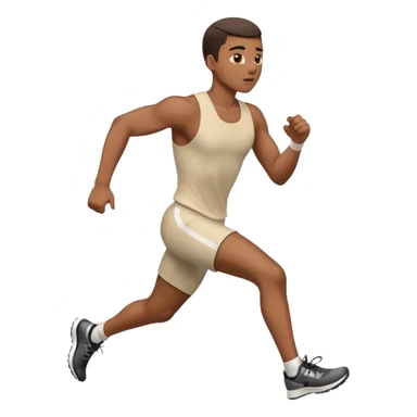 Une personne qui court à la vitesse sticker